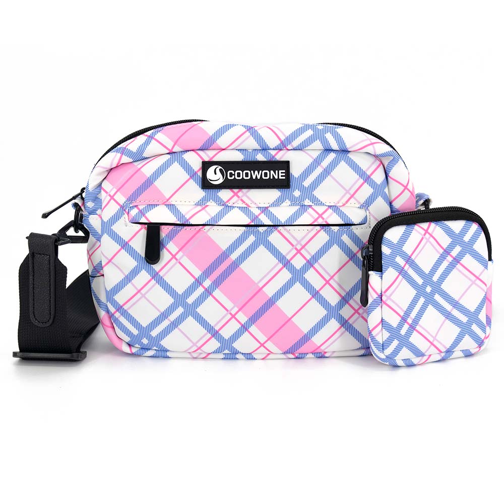 Dog Walking Bag - Blue Tartan