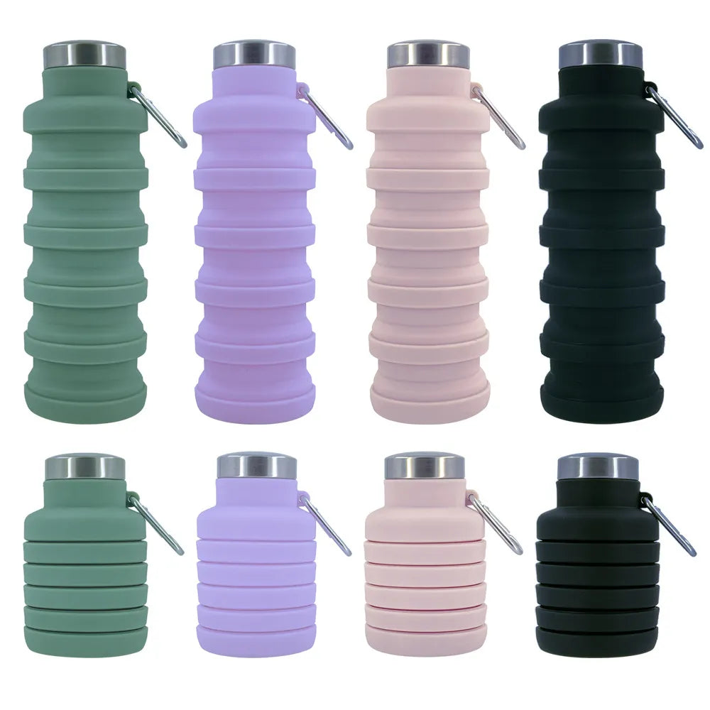 Collapsible Water Bottle - Grey